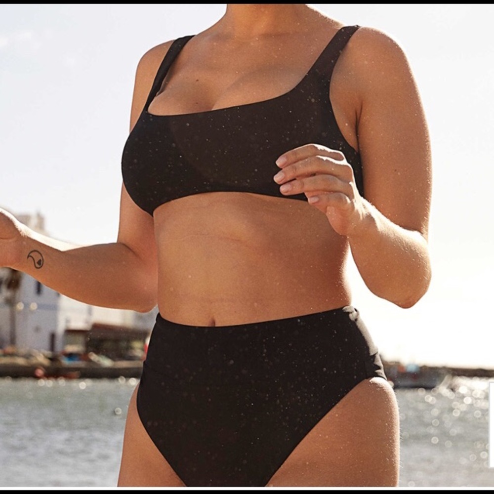 Aerie Wide Strap Scoop Bikini Top